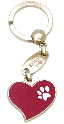 HEART PURPLE - pet ID tag, dog ID tags, pet tags, personalized pet tags MjavHov - engraved pet tags online